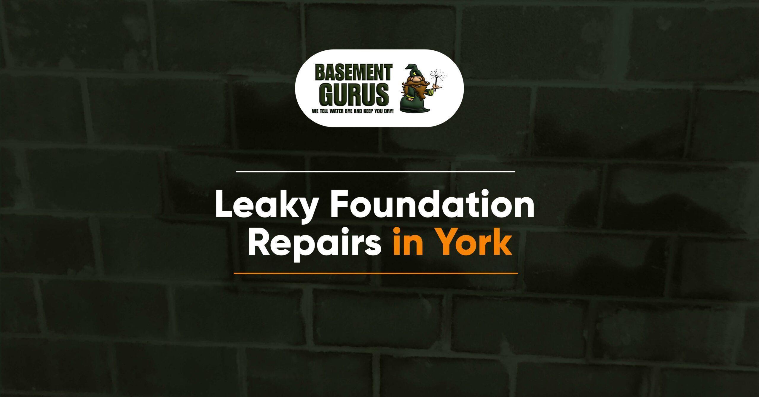 Expert Leaky Foundation Repair Services in York, PA