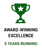 Award-Winning Excellence, 5 Years Running