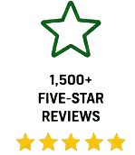 1,500+ Five-Star Reviews