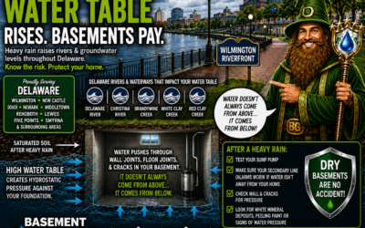 Why Groundwater, Not Rain, Causes Most Wet Basements in Wilmington, DE