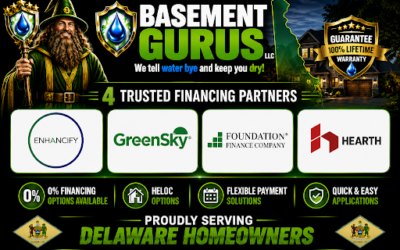 Basement Waterproofing in Wilmington, DE: How to Pay for the Project Without Draining Your Savings
