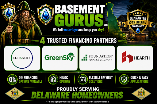 Basement Waterproofing in Wilmington, DE: How to Pay for the Project Without Draining Your Savings