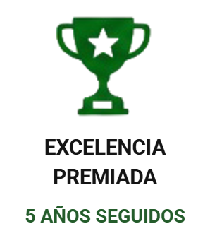 Excelencia premiada, 5 años consecutivos
