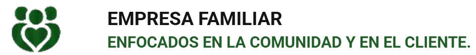 Empresa familiar, enfocada en la comunidad y en el cliente