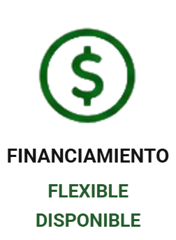 Financiamiento flexible disponible