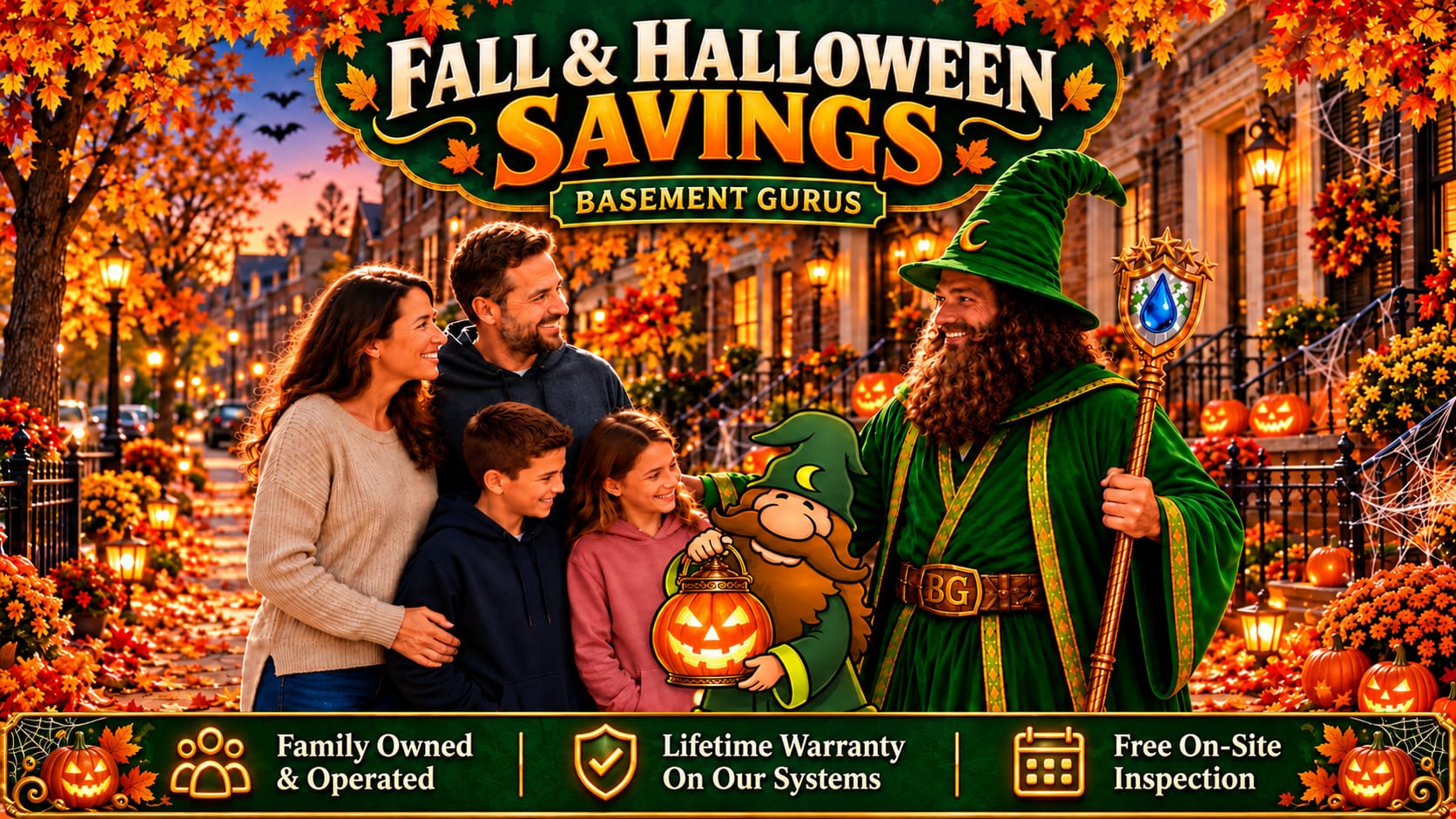 Fall & Halloween Savings - Basement Gurus